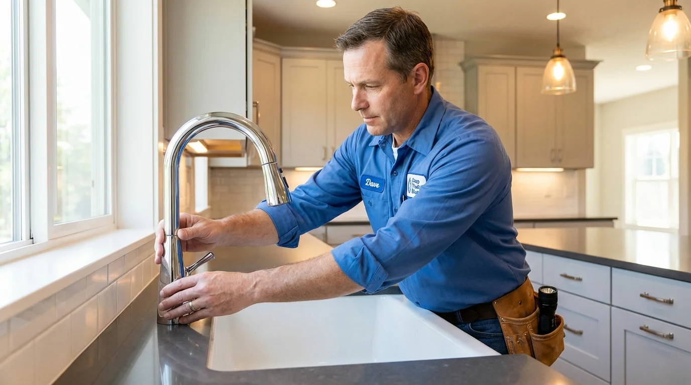 Kitchen faucet installation by Johns Plumbing LLC in Paterson
