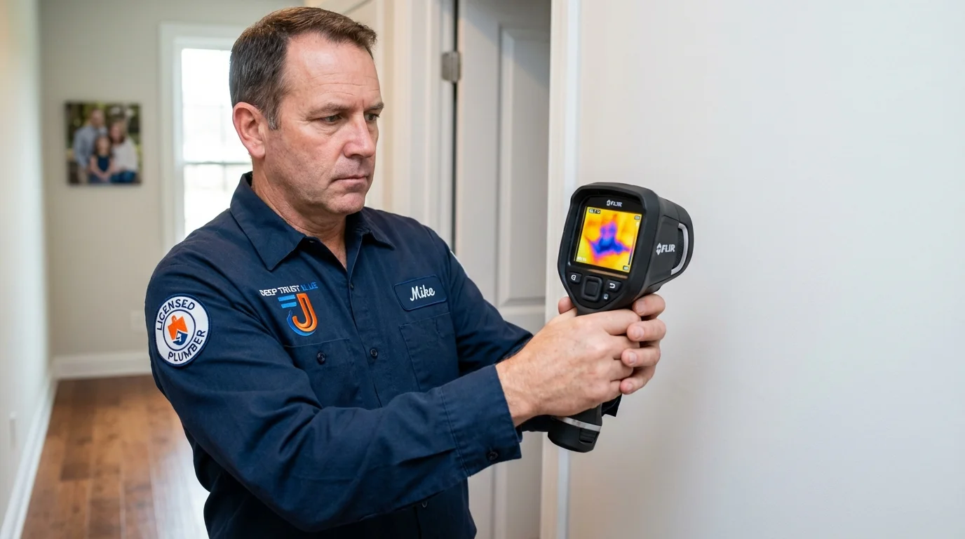Thermal imaging leak detection by Johns Plumbing LLC in Paterson